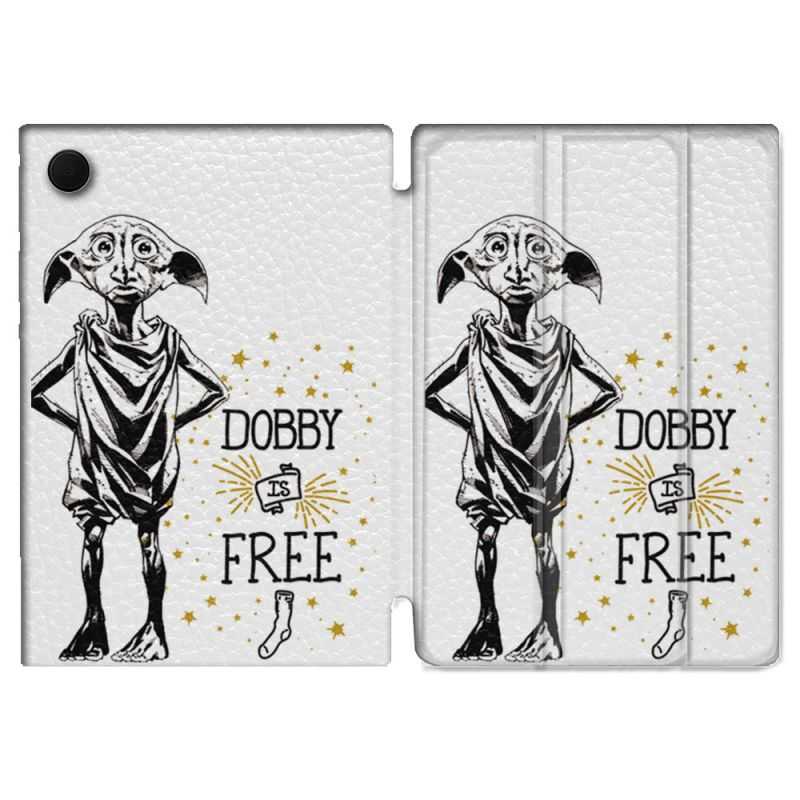 Housse Smart Cover Pour Samsung Galaxy Tab A8 (2022) 10.5 Harry Potter Dobby Free Blanc
