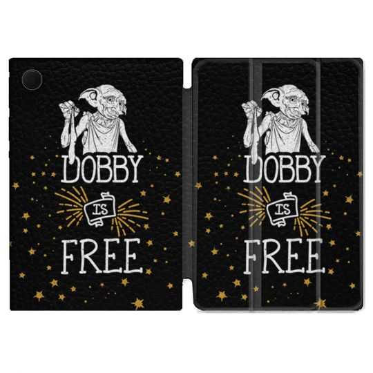 Housse Smart Cover Pour Samsung Galaxy Tab A8 (2022) 10.5 Harry Potter Dobby Free Noir