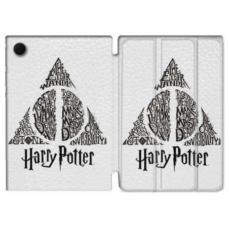 Housse Smart Cover Pour Samsung Galaxy Tab A8 (2022) 10.5 Harry Potter Hollows triangle Blanc