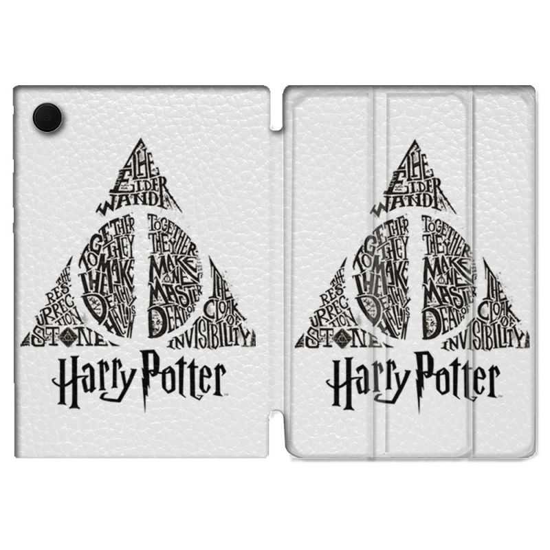 Housse Smart Cover Pour Samsung Galaxy Tab A8 (2022) 10.5 Harry Potter Hollows triangle Blanc