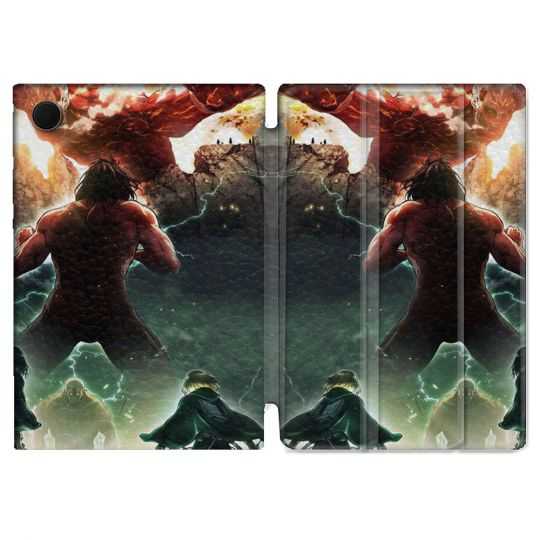 Housse Smart Cover Pour Samsung Galaxy Tab A8 (2022) 10.5 Manga Attaque Titans Combat