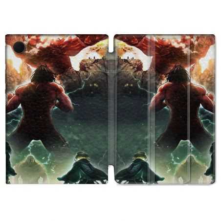 Housse Smart Cover Pour Samsung Galaxy Tab A8 (2022) 10.5 Manga Attaque Titans Combat