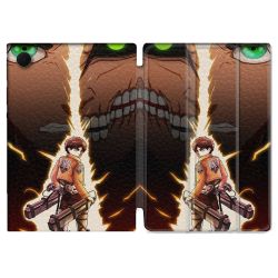 Housse Smart Cover Pour Samsung Galaxy Tab A8 (2022) 10.5 Manga Attaque Titans Eren Eclair