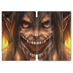 Housse Smart Cover Pour Samsung Galaxy Tab A8 (2022) 10.5 Manga Attaque Titans Eren Titan