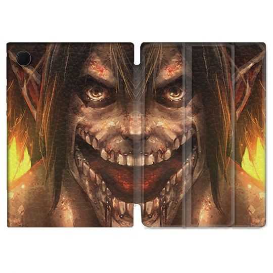 Housse Smart Cover Pour Samsung Galaxy Tab A8 (2022) 10.5 Manga Attaque Titans Eren Titan