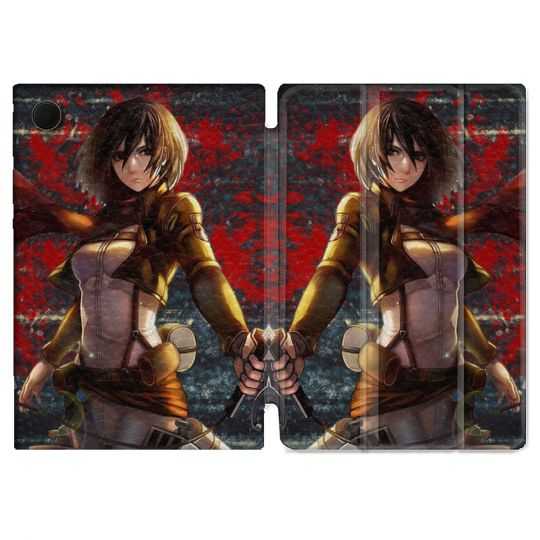 Housse Smart Cover Pour Samsung Galaxy Tab A8 (2022) 10.5 Manga Attaque Titans Mikasa
