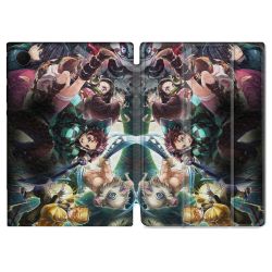 Housse Smart Cover Pour Samsung Galaxy Tab A8 (2022) 10.5 Manga Demon Slayer Groupe