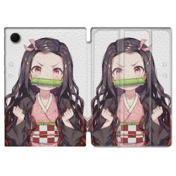 Housse Smart Cover Pour Samsung Galaxy Tab A8 (2022) 10.5 Manga Demon Slayer Nezuko