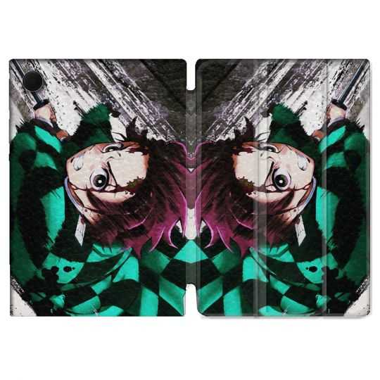 Housse Smart Cover Pour Samsung Galaxy Tab A8 (2022) 10.5 Manga Demon Slayer Tanjiro