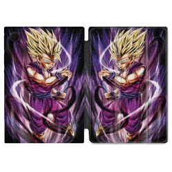Housse Smart Cover Pour Samsung Galaxy Tab A8 (2022) 10.5 Manga Dragon Ball Sangohan Violet