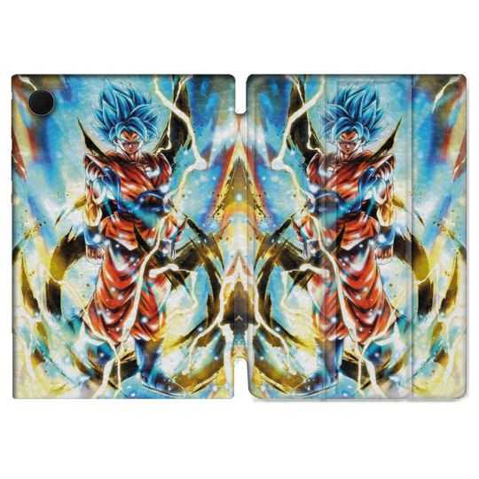 Housse Smart Cover Pour Samsung Galaxy Tab A8 (2022) 10.5 Manga Dragon Ball Sangoku Blanc