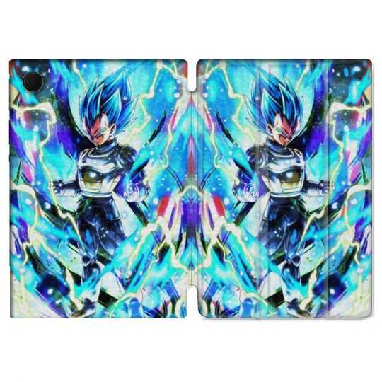 Housse Smart Cover Pour Samsung Galaxy Tab A8 (2022) 10.5 Manga Dragon Ball Vegeta Bleu