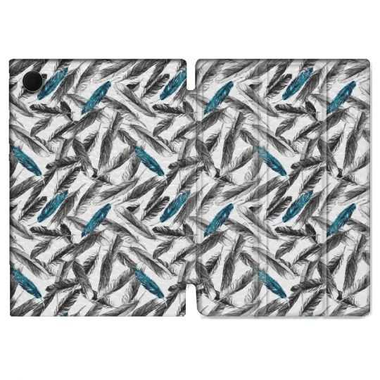 Housse Smart Cover Pour Samsung Galaxy Tab A8 (2022) 10.5 Texture Plume Canard