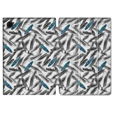 Housse Smart Cover Pour Samsung Galaxy Tab A8 (2022) 10.5 Texture Plume Canard