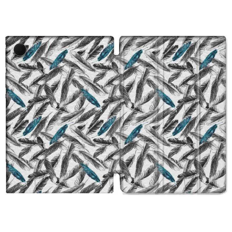 Housse Smart Cover Pour Samsung Galaxy Tab A8 (2022) 10.5 Texture Plume Canard