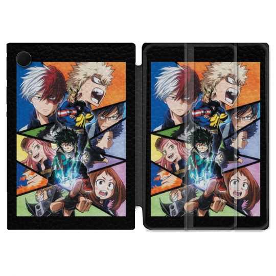 Housse Smart Cover Pour Samsung Galaxy Tab A8 (2022) 10.5 Manga My Hero Academia Noir