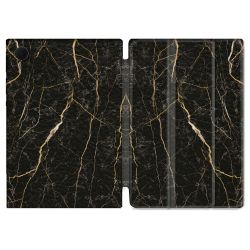 Housse Smart Cover Pour Samsung Galaxy Tab A8 (2022) 10.5 Texture Marbre Noir