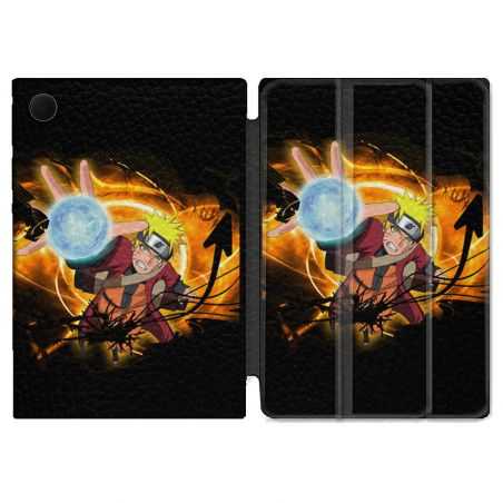 Housse Smart Cover Pour Samsung Galaxy Tab A8 (2022) 10.5 Manga Naruto Noir