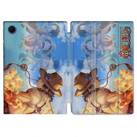 Housse Smart Cover Pour Samsung Galaxy Tab A8 (2022) 10.5 Manga One Piece Ace Color