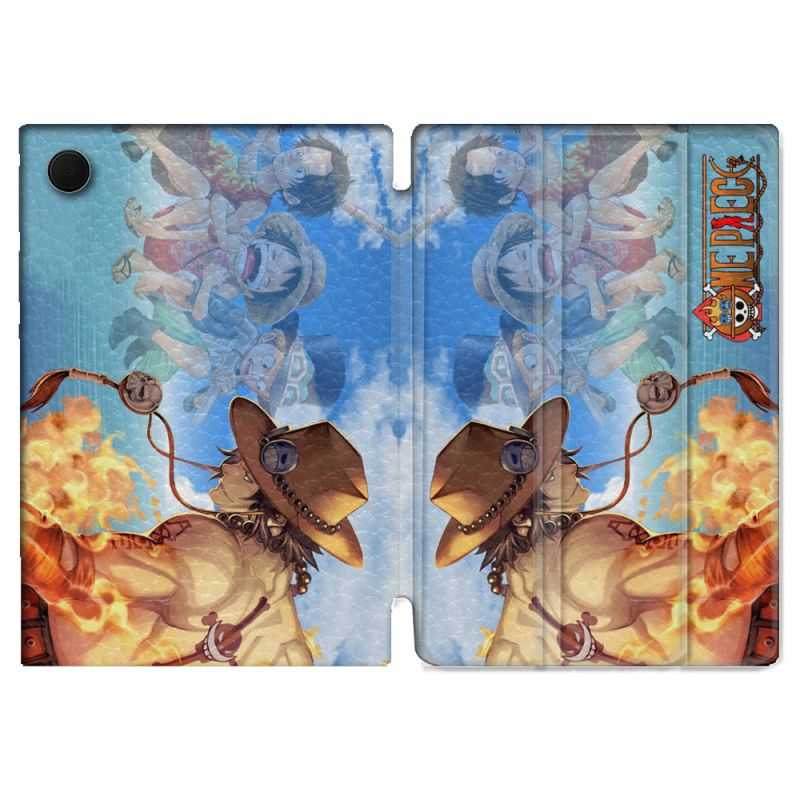 Housse Smart Cover Pour Samsung Galaxy Tab A8 (2022) 10.5 Manga One Piece Ace Color