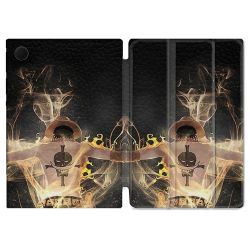Housse Smart Cover Pour Samsung Galaxy Tab A8 (2022) 10.5 Manga One Piece Ace Noir