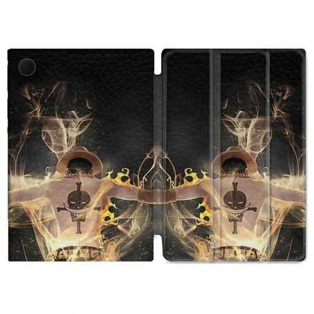 Housse Smart Cover Pour Samsung Galaxy Tab A8 (2022) 10.5 Manga One Piece Ace Noir