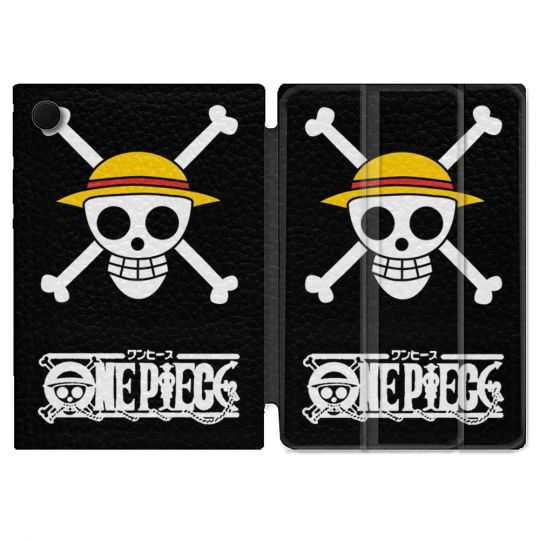 Housse Smart Cover Pour Samsung Galaxy Tab A8 (2022) 10.5 Manga One Piece Tete de Mort