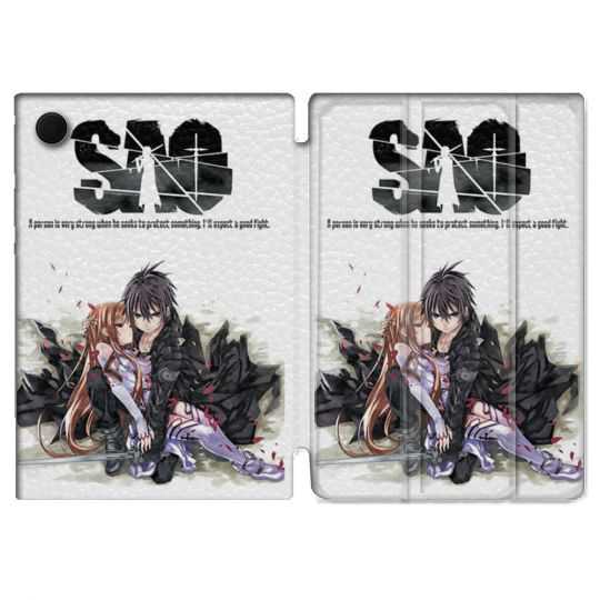 Housse Smart Cover Pour Samsung Galaxy Tab A8 (2022) 10.5 Manga SAO sword Art Online Blanc