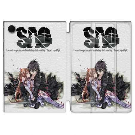 Housse Smart Cover Pour Samsung Galaxy Tab A8 (2022) 10.5 Manga SAO sword Art Online Blanc