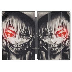 Housse Smart Cover Pour Samsung Galaxy Tab A8 (2022) 10.5 Manga Tokyo Ghoul Kaneki Noir