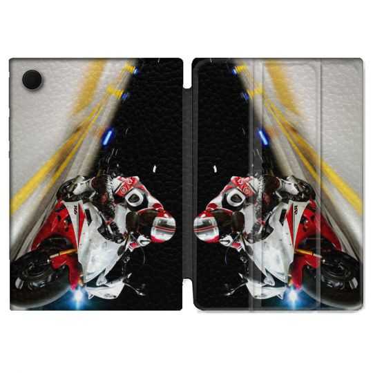 Housse Smart Cover Pour Samsung Galaxy Tab A8 (2022) 10.5 Moto Course GP R6