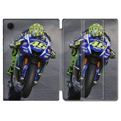 Housse Smart Cover Pour Samsung Galaxy Tab A8 (2022) 10.5 Moto Course GP Wheeling 46