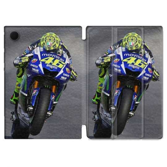Housse Smart Cover Pour Samsung Galaxy Tab A8 (2022) 10.5 Moto Course GP Wheeling 46
