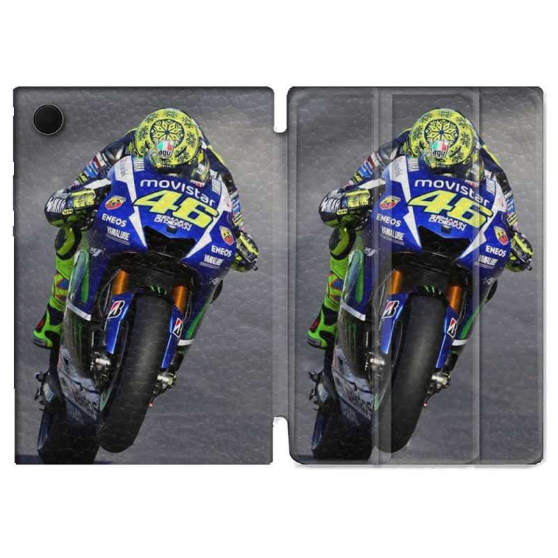 Housse Smart Cover Pour Samsung Galaxy Tab A8 (2022) 10.5 Moto Course GP Wheeling 46