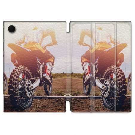 Housse Smart Cover Pour Samsung Galaxy Tab A8 (2022) 10.5 Moto Cross Soleil