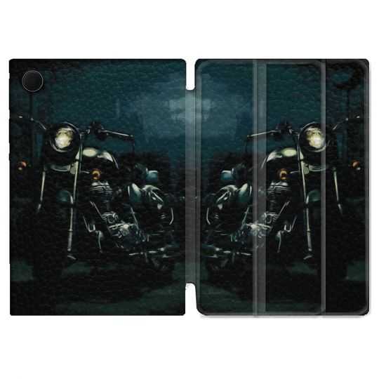 Housse Smart Cover Pour Samsung Galaxy Tab A8 (2022) 10.5 Moto Harley Vintage