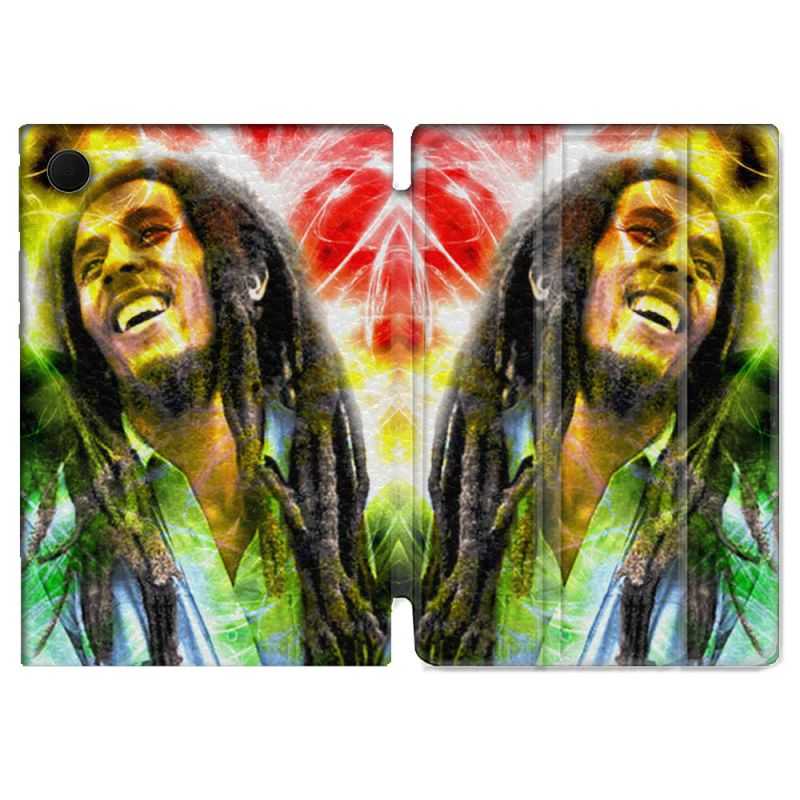 Housse Smart Cover Pour Samsung Galaxy Tab A8 (2022) 10.5 Musique Bob Marley Color