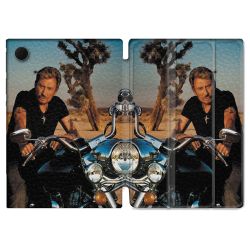 Housse Smart Cover Pour Samsung Galaxy Tab A8 (2022) 10.5 Musique Johnny Hallyday Moto