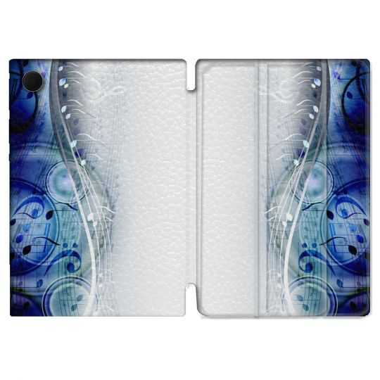 Housse Smart Cover Pour Samsung Galaxy Tab A8 (2022) 10.5 Musique Partition Vague