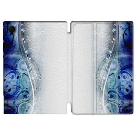 Housse Smart Cover Pour Samsung Galaxy Tab A8 (2022) 10.5 Musique Partition Vague