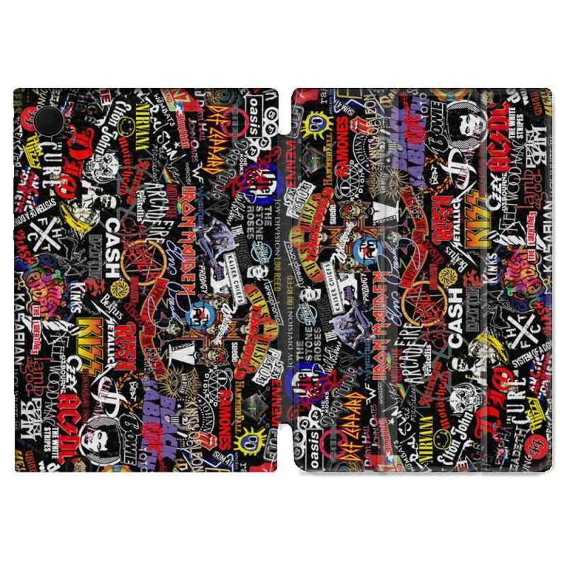 Housse Smart Cover Pour Samsung Galaxy Tab A8 (2022) 10.5 Musique Rock Groupe