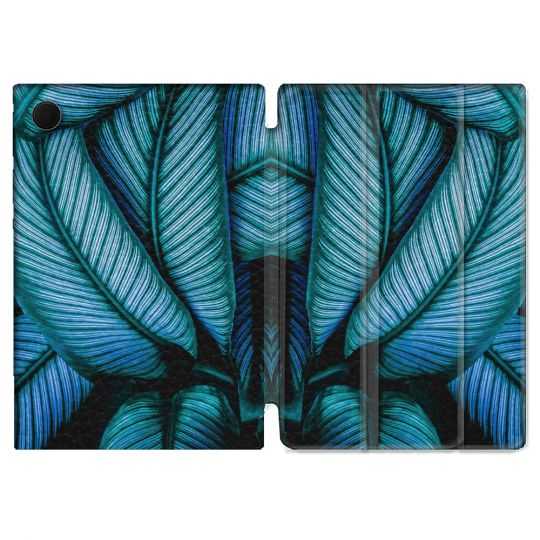 Housse Smart Cover Pour Samsung Galaxy Tab A8 (2022) 10.5 Nature Feuille Palmier