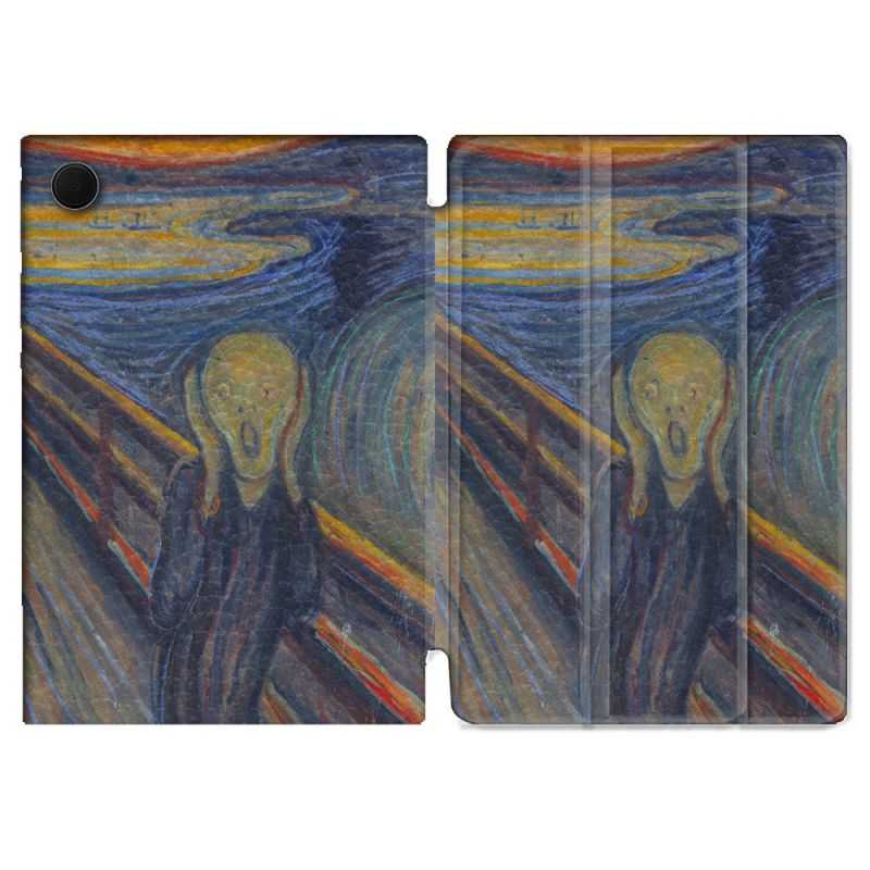 Housse Smart Cover Pour Samsung Galaxy Tab A8 (2022) 10.5 Peinture Le Cri