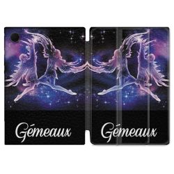 Housse Smart Cover Pour Samsung Galaxy Tab A8 (2022) 10.5 Signe Zodiaque 2 Gémeaux
