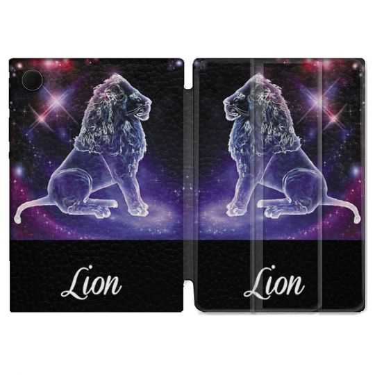 Housse Smart Cover Pour Samsung Galaxy Tab A8 (2022) 10.5 Signe Zodiaque 2 Lion