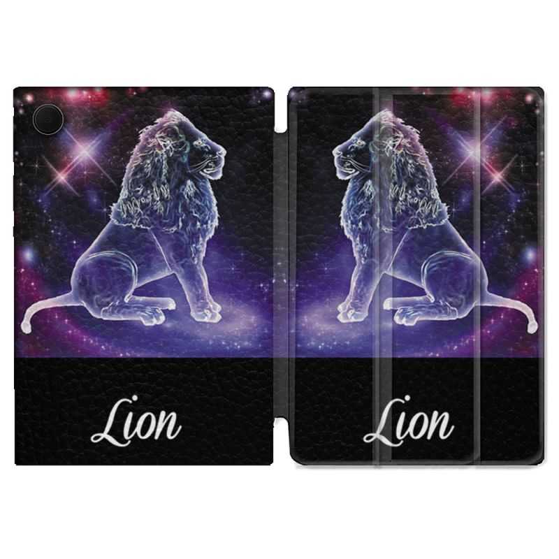 Housse Smart Cover Pour Samsung Galaxy Tab A8 (2022) 10.5 Signe Zodiaque 2 Lion