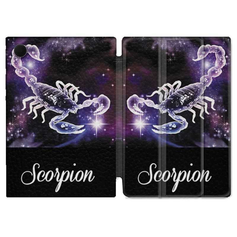 Housse Smart Cover Pour Samsung Galaxy Tab A8 (2022) 10.5 Signe Zodiaque 2 Scorpion