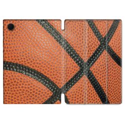 Housse Smart Cover Pour Samsung Galaxy Tab A8 (2022) 10.5 Sport Ballon Basket