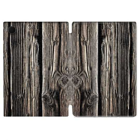 Housse Smart Cover Pour Samsung Galaxy Tab A8 (2022) 10.5 Texture Bois
