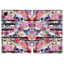 Housse Smart Cover Pour Samsung Galaxy Tab A8 (2022) 10.5 Tete de Mort Pattern
